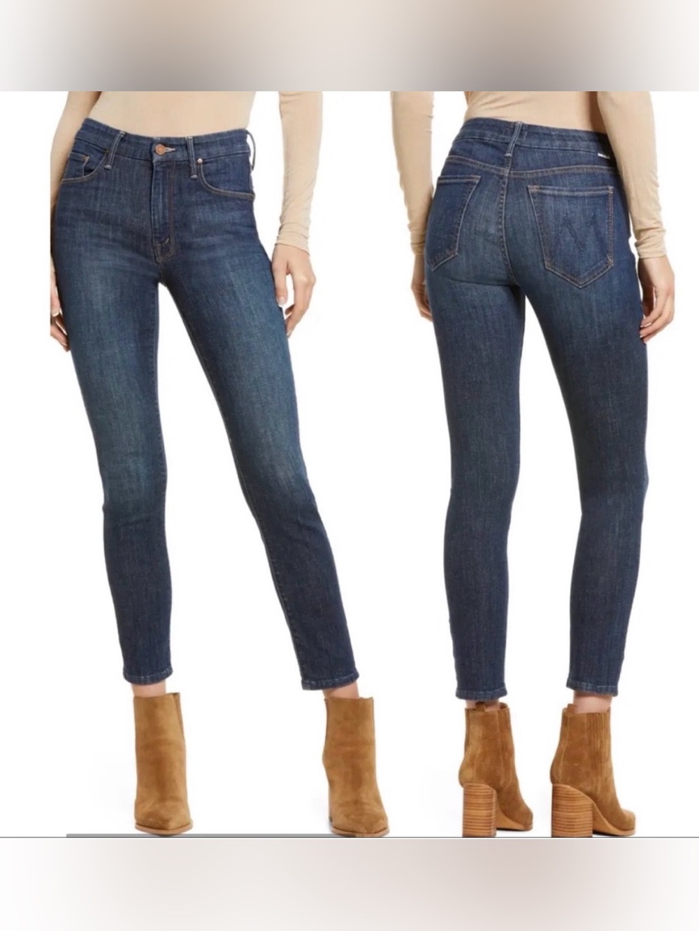 MOTHER denim jeans The Looker Crop in Too Tough to Tame